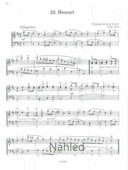 Note za klaviature Křížková-Vlková Prvá knižka polyfónnej hry Notna glasba - 2
