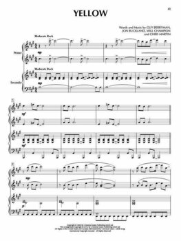 Music sheet for pianos Coldplay Piano Duet Play-Along Volume 45 Music Book - 4