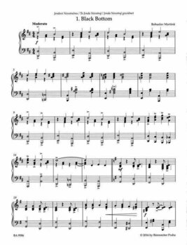 Music sheet for pianos Bohuslav Martinů Easy Piano Pieces and Dances Music Book - 2