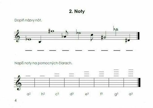 Edukacja muzyczna Martin Vozar Hudobná náuka 3 - pracovný zošit Nuty - 3