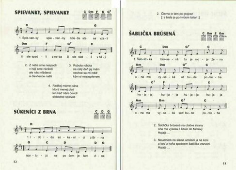 Τραγουδιστική Λογοτεχνία G+W Ja, pesnička 1. díl, slovenská - pro ZŠ Μουσικές νότες - 2