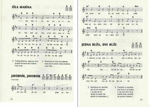 Partitions pour chant solo G+W Ja, pesnička 2. díl, slovenská - pro ZŠ Partition - 2
