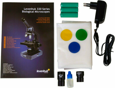 Microscópio Levenhuk 320 PLUS Biológico Monocular Microscópio Microscópio - 12