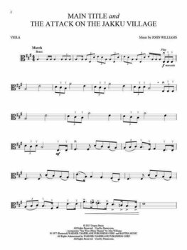 Partitura para cuerdas Star Wars The Force Awakens (Viola) Music Book - 3