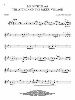Note za gudačke instrumente Star Wars The Force Awakens (Violin) Nota (Skoro novo) - 5