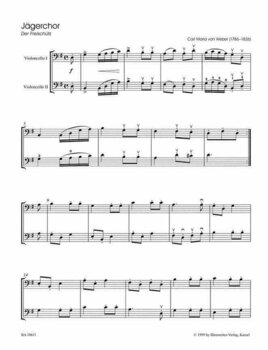 Music sheet for strings Margaret Edmondson Classic Hits for 2 Cellos Music Book - 2