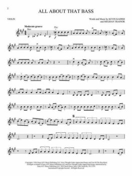Folha de música para cordas Hal Leonard Chart Hits: Instrumental P-A Violin Violin Livro de música - 3