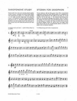 Music sheet for wind instruments Rudolf Gruber Saxofonové etudy Music Book - 2