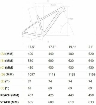 Hardtail fiets 4Ever Scanner Team Shimano XT RD-M8100 1x12 Black/Gold L - 2