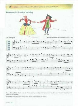 Partitura para instrumentos de sopro Kvapil-Kvapilová Flautoškola 3 (klavírne/čembalové doprovody) Livro de música - 3