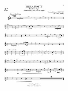 Nodeblad til blæseinstrumenter Disney Classics Horn Musik bog - 4