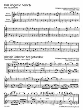 Music sheet for wind instruments Bärenreiter Classic Hits for 2 Flutes Music Book - 2
