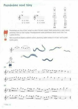 Partitura para instrumentos de sopro Kvapil-Kvapilová Flautoškola 3 (gitarové doprovody) Livro de música - 2