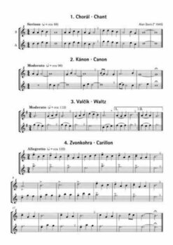 Music sheet for wind instruments Alan Davis 20 duet pro sopránovou a altovou zobcovou flétnu Music Book - 3