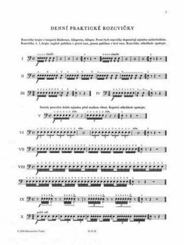 Music sheet for drums and percusion Josef Tuzar Etudy pro malý buben Music Book - 2