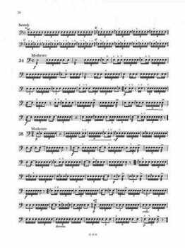 Music sheet for drums and percusion Josef Tuzar Etudy pro malý buben Music Book - 3