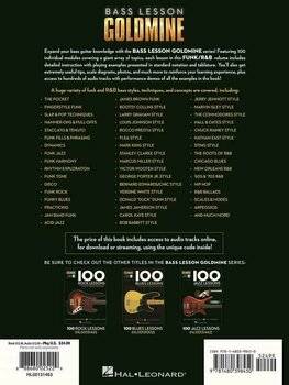 Noty pro baskytary Hal Leonard 100 Funk/R&B Lessons Bass Noty - 2