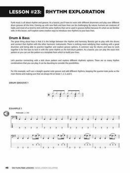 Nuty na gitary basowe Hal Leonard 100 Funk/R&B Lessons Bass Nuty - 6
