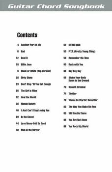 Music sheet for guitars and bass guitars Michael Jackson Guitar Chord Songbook Guitar and Lyrics Music Book - 2