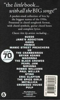 Noten für Gitarren und Bassgitarren The Little Black Songbook 90s Greatest Hits Vokal - 2