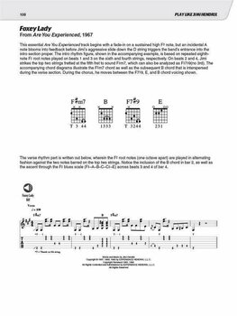Music sheet for guitars and bass guitars Hal Leonard Play like Jimi Hendrix Guitar [TAB] Music Book - 4