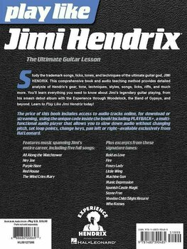 Partitura para guitarras e baixos Hal Leonard Play like Jimi Hendrix Guitar [TAB] Livro de música - 6