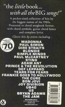 Partitura para guitarras e baixos The Little Black Songbook 80s Hits Livro de música - 2