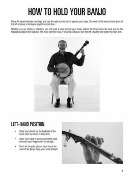 Notblad för gitarrer och basgitarrer Hal Leonard Banjo Method book 1 Musikbok - 3