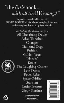 Music sheet for guitars and bass guitars The Little Black Songbook David Bowie Music Book - 2
