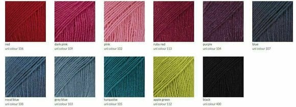 Fil à tricoter Drops Fabel Uni Colour 106 Red - 6