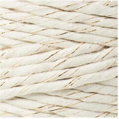 Touw Bobbiny Macrame Cord 5 mm 100 m Golden Natural Touw - 1