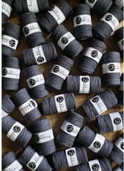 Cord Bobbiny 3PLY Macramé Rope 3 mm 100 m Charcoal Cord - 2