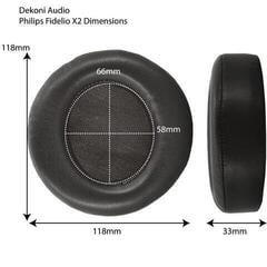 Jastučići za uši za slušalice Dekoni Audio EPZ-FIDX2-CHL  Fidelio X2HR Black Jastučići za uši za slušalice - 5