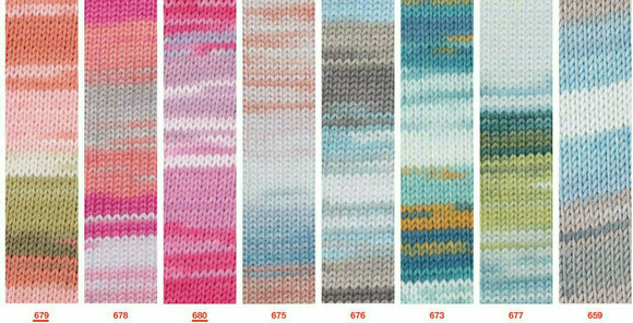Strickgarn Katia Candy 678 Rose/White/Stone Grey Strickgarn - 2