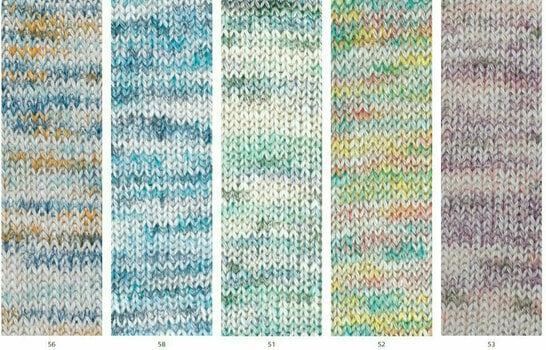 Fil à tricoter Katia Boheme 51 Mauve/Water Blue/Grey Fil à tricoter - 2