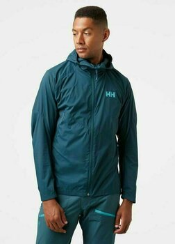 Outdoor Jacket Helly Hansen Men's Rapide Windbreaker Jacket Midnight Green S Outdoor Jacket - 6