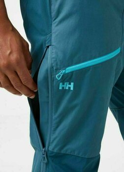 Outdoorhose Helly Hansen Verglas Tur Pants North Teal Blue M Outdoorhose - 4
