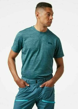 Outdoor T-Shirt Helly Hansen Verglas Go T-Shirt North Teal Blue M T-Shirt - 4