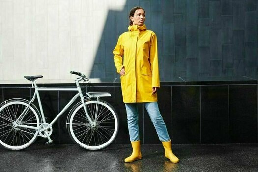 Jacke Helly Hansen W Moss Rain Coat Jacke Essential Yellow XS - 4
