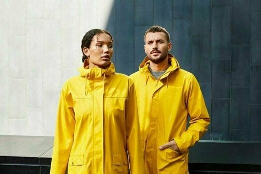 Outdoor Jacket Helly Hansen W Moss Rain Coat Essential Yellow S Outdoor Jacket - 6