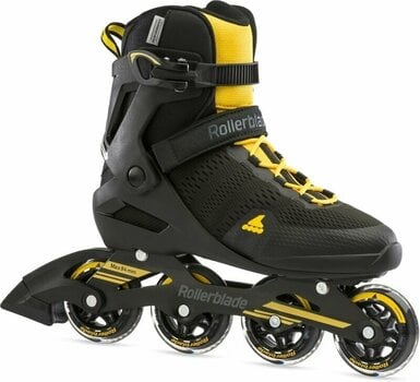 Roller Skates Rollerblade Spark 80 Black/Saffron Yellow 40,5 Roller Skates - 2