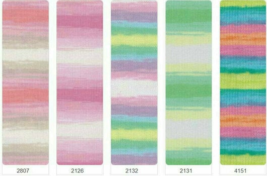 Fios para tricotar Alize Bella Batik 100 2807 Pink Fios para tricotar - 3