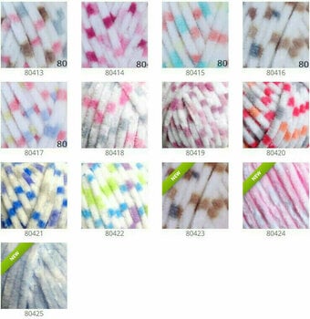 Fios para tricotar Himalaya Dolphin Baby Colors 80404 - 3