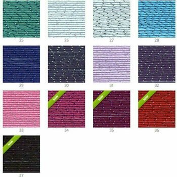 Fios para tricotar Nazli Gelin Garden Metalic 10 Red-Silver - 4