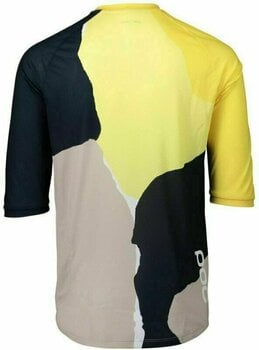 Kolesarski dres, majica POC Women's Pure 3/4 Jersey Color Splashes Jersey Multi Sulfur Yellow 2XL - 2
