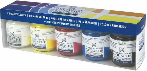 Guaššvärv Talens Gouache Extra Fine Set 5 x 50 ml - 3