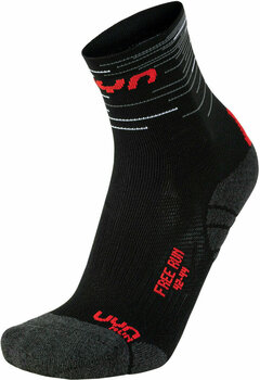 Jooksusokid UYN M Free Run Socks 2prs Pack 39/41 Black/Red-Grn/Blue - 3