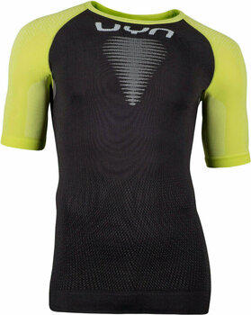 Lühikeste varrukatega jooksusärk UYN M Marathon Ow Shirt SH SL S/M Charc/Lime/White - 2