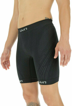 Lühikesed jooksupüksid UYN Alpha Coolboost Running Man Pants Short Black/Jet Black M - 4