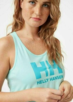 Camisa Helly Hansen W HH Logo Singlet Camisa Blue Tint L - 3